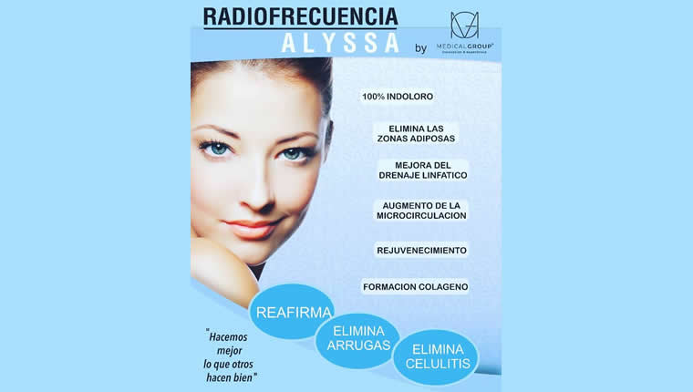 Aparatología estética: Radiofrecuencia Alyssa, rejuvenecimiento y reafirmación